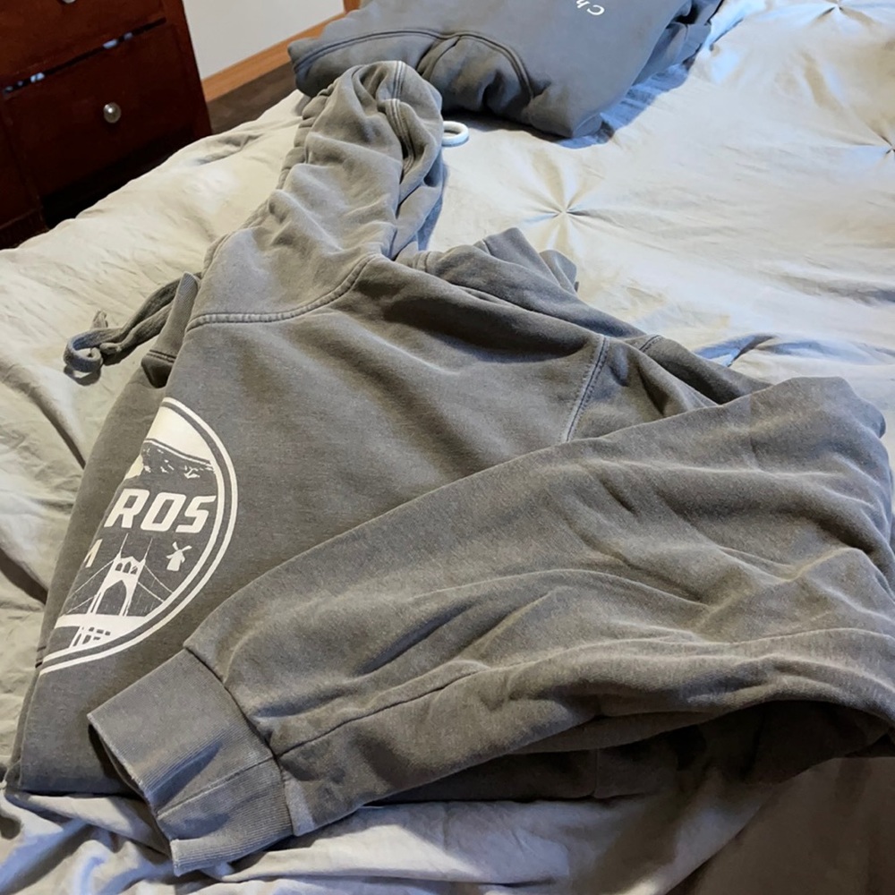 Dutch bros grey hoodie